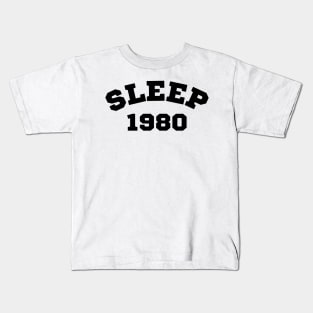 Sleep Retro Classic T Shirt - Black Sleeping Sweatshirt Relaxing Sweatshirt Kids T-Shirt